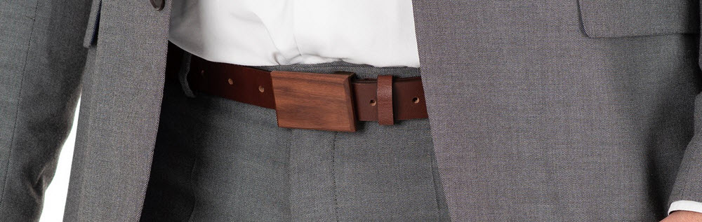 pasek z klamrą drewnianą kraków